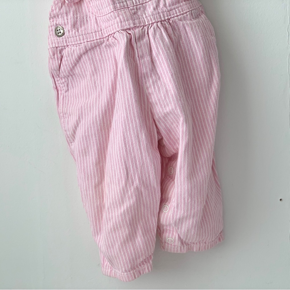 SOLD 80s pink pinstriped Oshkosh baby overalls - Picture 6 of 9